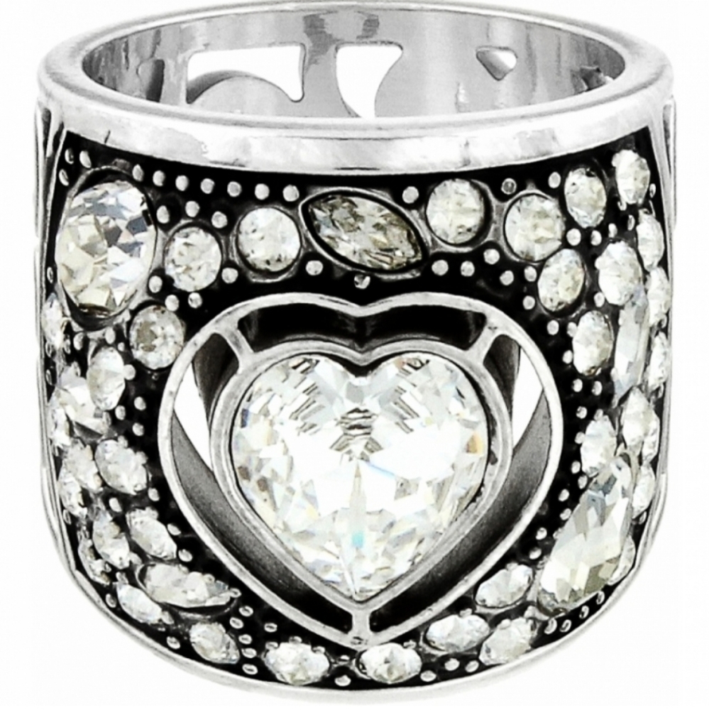 Brighton Ecstatic Crystal Heart Ring
